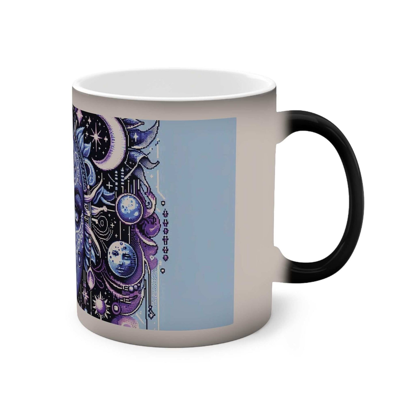 Starry Color-Changing Mug, Magic Heat-Sensitive Coffee Cup with Hidden Design, Fun Coffee Lover Gift, Unique Kitchen Decor, Morning